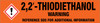 2,2' Thiodiethanol [CAS# 111-48-8] - GHS Pipe Marking Label