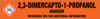 2,3-Dimercapto-1-propanol [CAS# 59-52-9] - GHS Pipe Marking Label