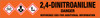 2,4-Dinitroaniline [CAS# 97-02-9] - GHS Pipe Marking Label