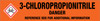 3-Chloropropionitrile [CAS# 542-76-7] - GHS Pipe Marking Label