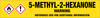 5-Methyl-2-hexanone [CAS# 110-12-3] - GHS Pipe Marking Label