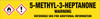 5-Methyl-3-heptanone [CAS# 541-85-5] - GHS Pipe Marking Label