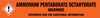 Ammonium pentaborate octahydrate [CAS# 12046-03-6] - GHS Pipe Marking Label