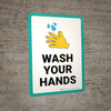 Wash Your Hands with Emoji Portrait - Wall Sign Wash Your Hands with Emoji Portrait - Wall Sign
