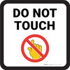 Do Not Touch with Emoji - Floor Sign Do Not Touch with Emoji - Floor Sign