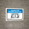 Disinfection Chamber Walk-Thru with Icon Landscape - Wall Sign