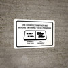 Use Disinfection Foot Mat Before Entering with Icon Landscape - Wall Sign