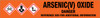 Arsenic(V) Oxide [CAS# 1303-28-2] - GHS Pipe Marking Label