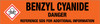 Benzyl Cyanide [CAS# 140-29-4] - GHS Pipe Marking Label