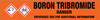 Boron Tribromide [CAS# 10294-33-4] - GHS Pipe Marking Label