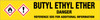 Butyl Ethyl Ether [CAS# 628-81-9] - GHS Pipe Marking Label