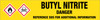 Butyl Nitrite [CAS# 544-16-1] - GHS Pipe Marking Label