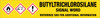 Butyltrichlorosilane [CAS# 7521-80-4] - GHS Pipe Marking Label