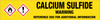 Calcium Sulfide [CAS# 20548-54-3] - GHS Pipe Marking Label