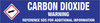 Carbon Dioxide [CAS# 124-38-9] - GHS Pipe Marking Label