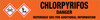 Chlorpyrifos [CAS# 2921-88-2] - GHS Pipe Marking Label