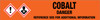 Cobalt [CAS# 7440-48-4] - GHS Pipe Marking Label