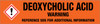 Deoxycholic Acid [CAS# 83-44-3] - GHS Pipe Marking Label