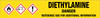 Diethylamine [CAS# 109-89-7] - GHS Pipe Marking Label
