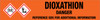 Dioxathion [CAS# 78-34-2] - GHS Pipe Marking Label
