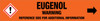 Eugenol [CAS# 97-53-0] - GHS Pipe Marking Label