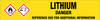 Lithium [CAS# 7439-93-2] - GHS Pipe Marking Label