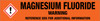 Magnesium Fluoride [CAS# 7783-40-6] - GHS Pipe Marking Label