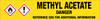 Methyl Acetate [CAS# 79-20-9] - GHS Pipe Marking Label
