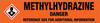 Methylhydrazine [CAS# 60-34-4] - GHS Pipe Marking Label