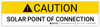 Caution: Solar Point Of Connection - Arc Flash Label