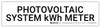Photovoltaic System kWh Meter - Arc Flash Label