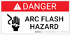 Danger: Arc Flash Hazard with Icon - Arc Flash Label