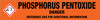 Phosphorus Pentoxide [CAS# 1314-56-3] - GHS Pipe Marking Label