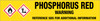 Phosphorus Red [CAS# 7723-14-0] - GHS Pipe Marking Label