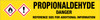 Propionaldehyde [CAS# 123-38-6] - GHS Pipe Marking Label