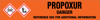 Propoxur [CAS# 114-26-1] - GHS Pipe Marking Label