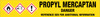 Propyl Mercaptan [CAS# 107-03-9] - GHS Pipe Marking Label