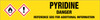 Pyridine [CAS# 110-86-1] - GHS Pipe Marking Label