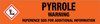 Pyrrole [CAS# 109-97-7] - GHS Pipe Marking Label