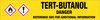 Tert-Butanol [CAS# 75-65-0] - GHS Pipe Marking Label
