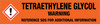 Tetraethylene Glycol [CAS# 112-60-7] - GHS Pipe Marking Label