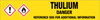 Thulium [CAS# 7440-30-4] - GHS Pipe Marking Label