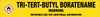Tri-Tert-Butyl Borate [CAS# 7397-43-5] - GHS Pipe Marking Label