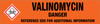 Valinomycin [CAS# 2001-95-8] - GHS Pipe Marking Label