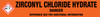 Zirconyl Chloride Hydrate [CAS# 231-717-9] - GHS Pipe Marking Label