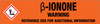 Œ≤-ionone [CAS# 79-77-6] - GHS Pipe Marking Label