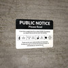 Public Notice: COVID-19 with Icons Landscape - Wall Sign Public Notice: COVID-19 with Icons Landscape - Wall Sign