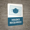 Masks Required - Colorado State Outline Portrait - Wall Sign