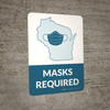 Masks Required - Wisconsin State Outline Portrait - Wall Sign Masks Required - Wisconsin State Outline Portrait - Wall Sign