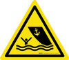 Boating Area Warning - ISO Floor Sign